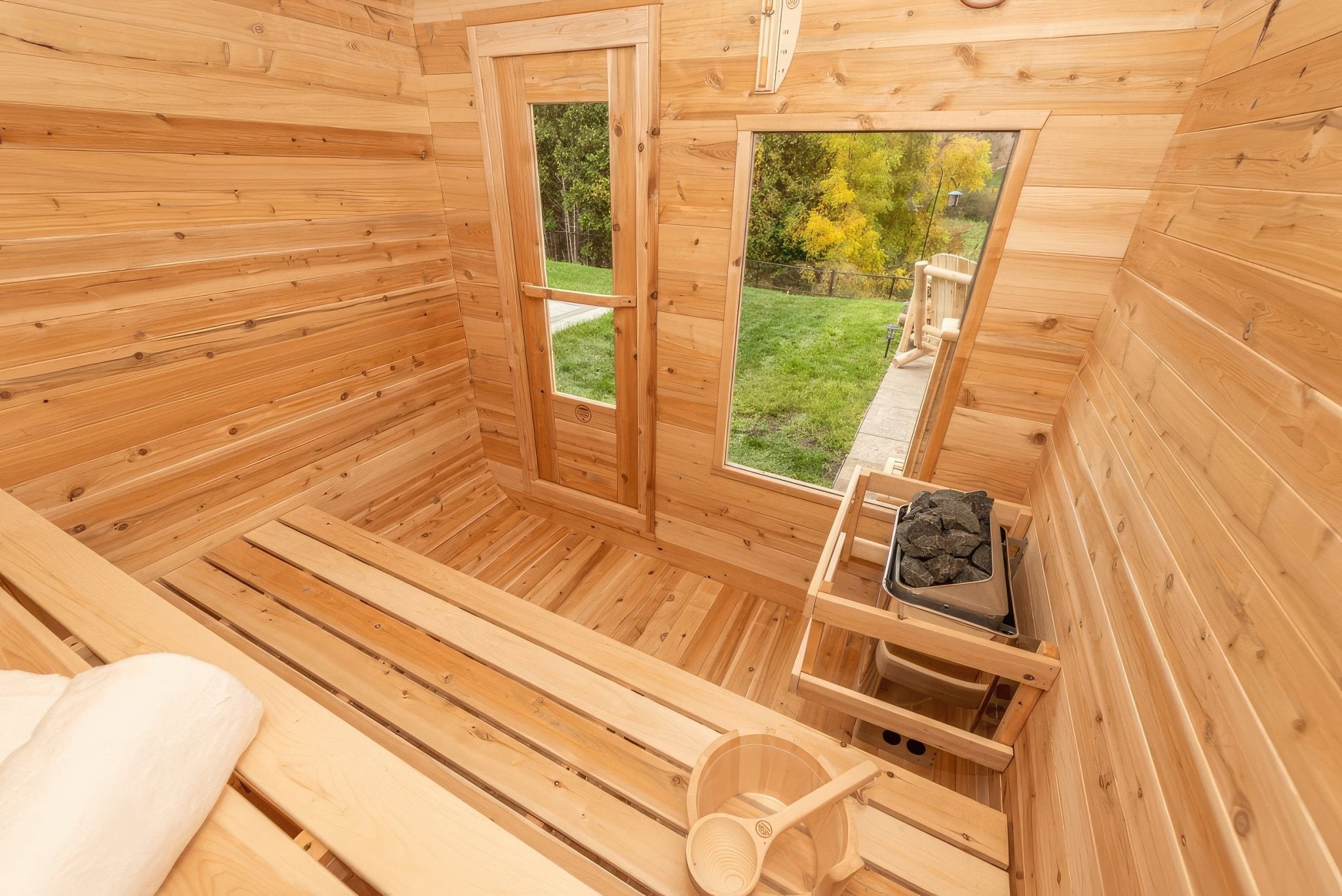 Dundalk Luna Outdoor Sauna - Elite Vitality