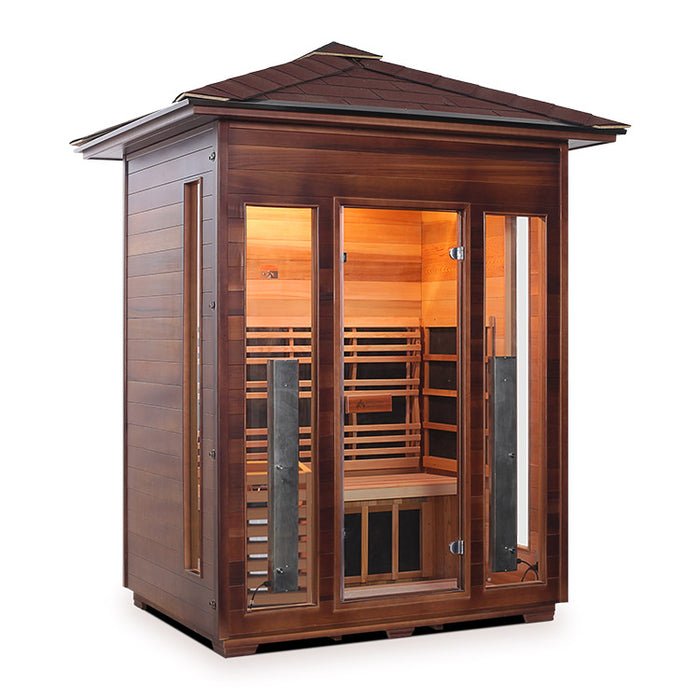 Enlighten Sauna Diamond 3 Infrared/Traditional Sauna - Elite Vitality