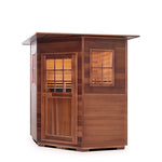 Enlighten Sauna MoonLight 4 Corner Dry Traditional Sauna - Elite Vitality