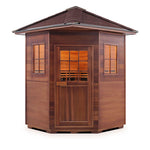 Enlighten Sauna MoonLight 4 Corner Dry Traditional Sauna - Elite Vitality