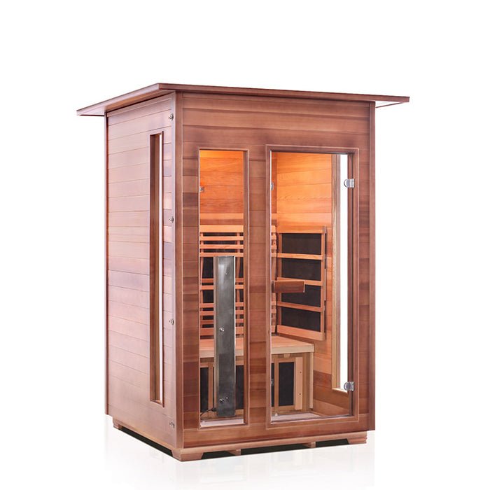 Enlighten Sauna Rustic 2 Full Spectrum Infrared Sauna - Elite Vitality