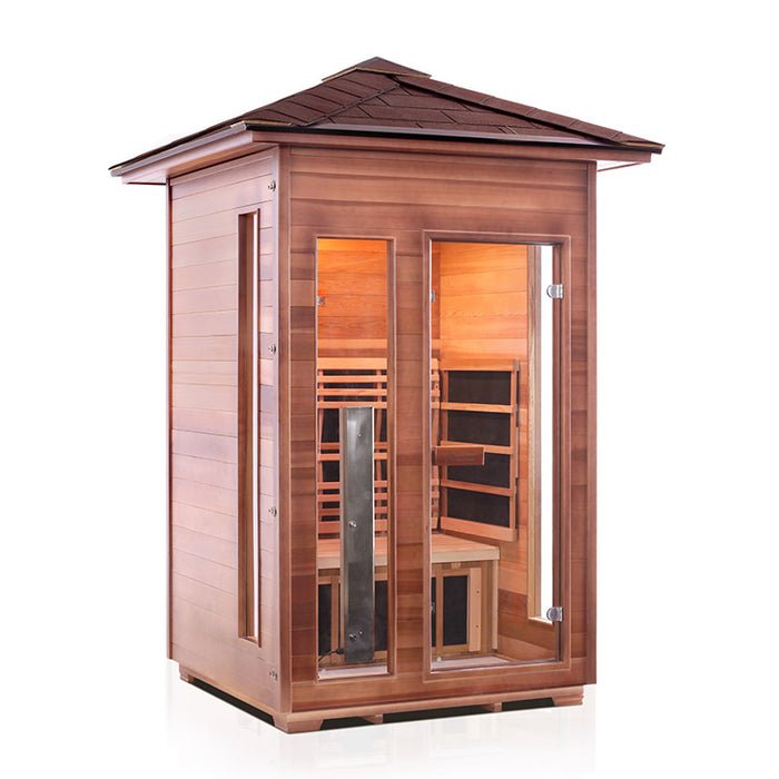 Enlighten Sauna Rustic 2 Full Spectrum Infrared Sauna - Elite Vitality