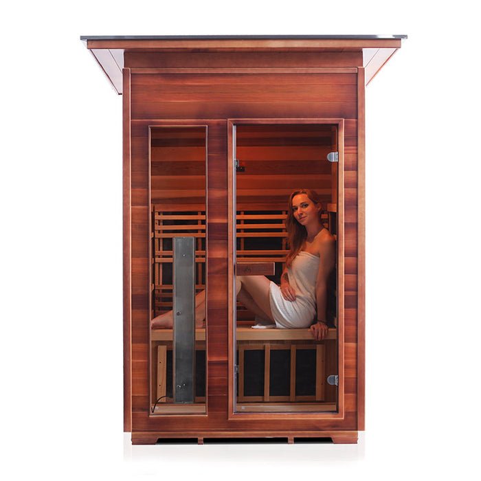 Enlighten Sauna Rustic 2 Full Spectrum Infrared Sauna - Elite Vitality