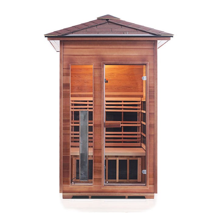 Enlighten Sauna Rustic 2 Full Spectrum Infrared Sauna - Elite Vitality