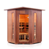 Enlighten Sauna Rustic 4 Corner Full Spectrum Infrared Sauna - Elite Vitality