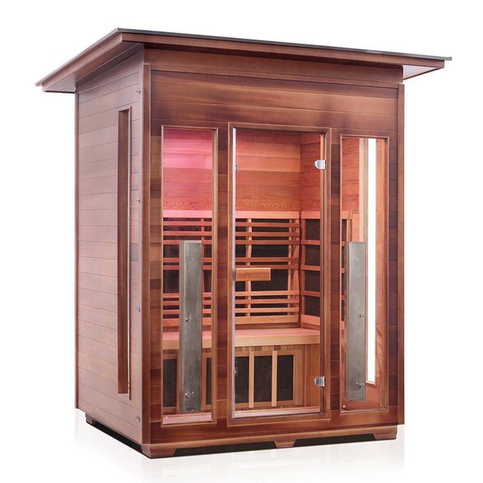 Enlighten Sauna Rustic 4 Full Spectrum Infrared Sauna - Elite Vitality