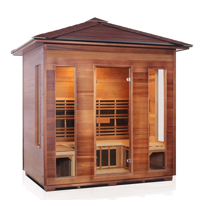 Enlighten Sauna Rustic 5 Full Spectrum Infrared Sauna - Elite Vitality