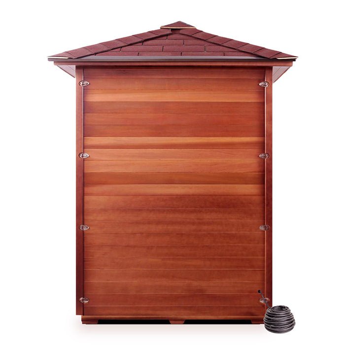 Enlighten Sauna Sapphire 4 Corner Infrared/Traditional Sauna - Elite Vitality