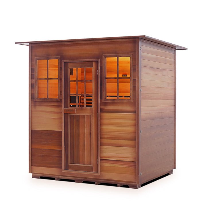Enlighten Sauna Sapphire 4 Infrared/Traditional Sauna - Elite Vitality