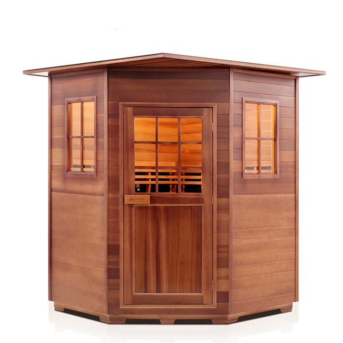 Enlighten Sauna Sierra 4 Corner Full Spectrum Infrared Sauna - Elite Vitality