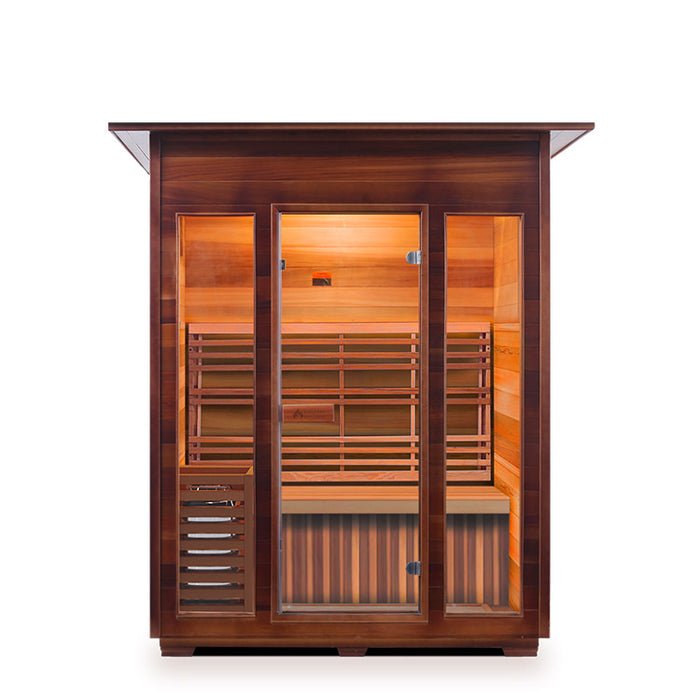 Enlighten Sauna SunRise 3 Dry Traditional Sauna - Elite Vitality