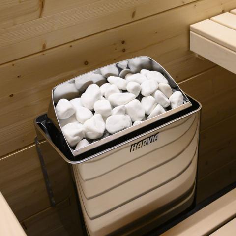 Harvia AC4000 - Sauna Heater Decorative Stones, Rounded, 5-10cm - Elite Vitality