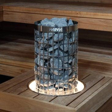 Harvia HPCU7L - Embedding Flange w/ LED-Lighting for Cilindro Half 11kW - Elite Vitality