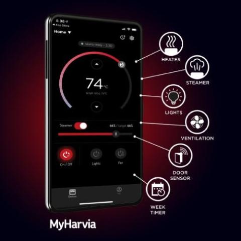 Harvia Xenio WIFI Remote Control - Elite Vitality