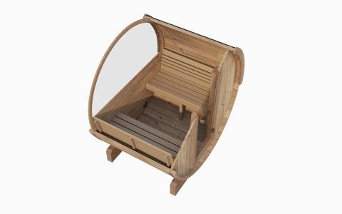 SaunaLife Model E6W Sauna Barrel-Window - Elite Vitality