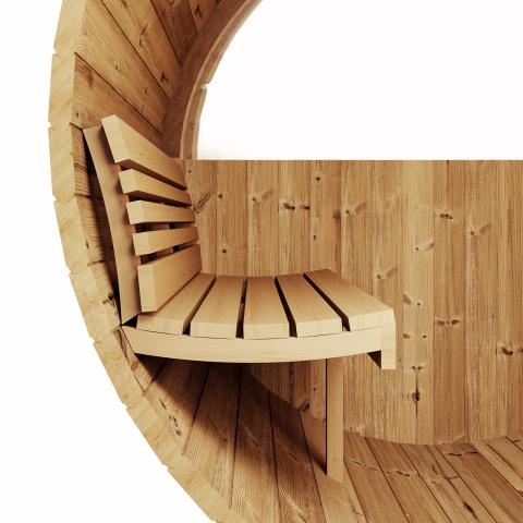 SaunaLife Model E7W Sauna Barrel-Window - Elite Vitality