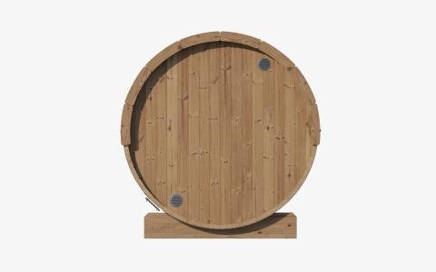 SaunaLife Model E8G Sauna Barrel Glass Front - Elite Vitality
