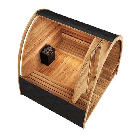 SaunaLife Model G3 Outdoor Home Sauna Kit - Elite Vitality