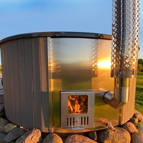 SaunaLife Model S4N Wood-Fired Hot Tub - Elite Vitality