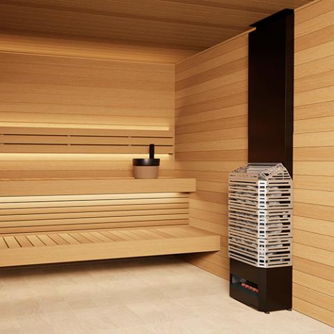 Saunum AIR 10 Sauna Heater - Stainless - Elite Vitality