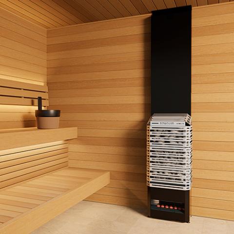 Saunum AIR 5 Sauna Heater - Stainless - Elite Vitality