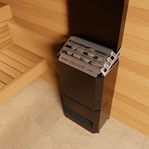 Saunum AIR 7 Sauna Heater - Black - Elite Vitality